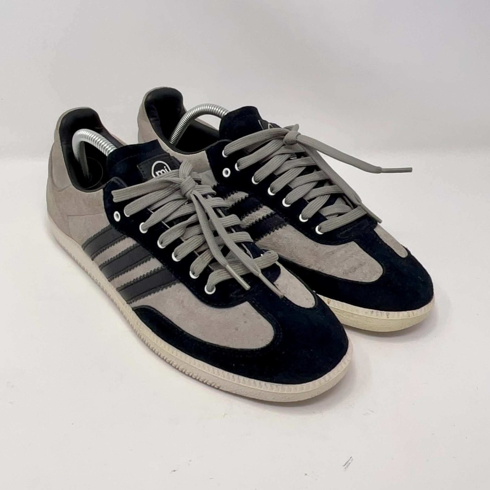 adidas mi Samba L38250 Mens 10.5 2014 Custom Suede Black Gray Rare OG